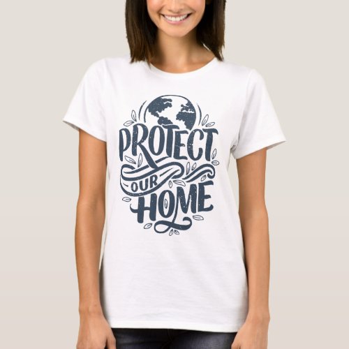 Protect our Planet Vintage Design T_Shirt