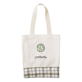 Protect Our Planet Zazzle HEART Tote Bag