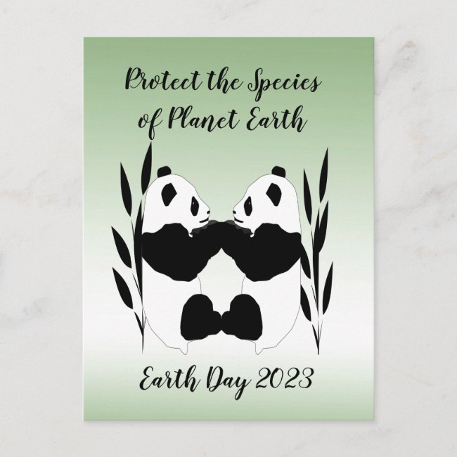 Protect Our Species Pandas 2023 Calendar on Back P