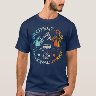 Protect Our US 59 National Parks Preserve Camping T-Shirt