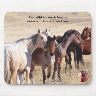 Protect Our Wild Horses Mouse Pad
