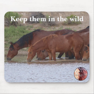 Protect Our Wild Horses Mouse Pad