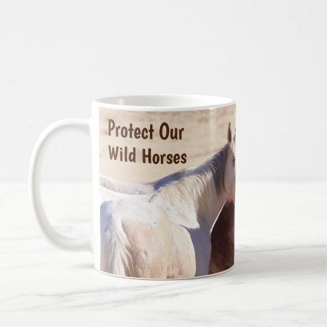 Protect Our Wild Horses WHE Mug (Left)