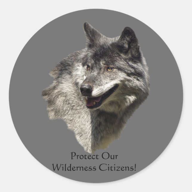 Protect Our Wolves! Stickers (Front)