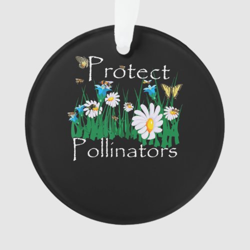 protect pollinators bees butterflies flowers botan ornament