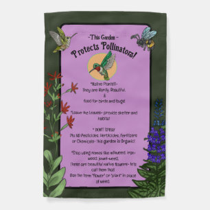 Protect Pollinators Garden Flag
