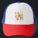 Protect Queer Youth Protect Trans Kids LGBTQ Trucker Hat<br><div class="desc">Protect Queer Youth Protect Trans Kids LGBTQ</div>