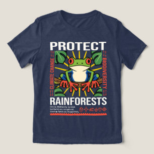 Protect Rainforests Environmental Awareness Tri-Blend Shirt