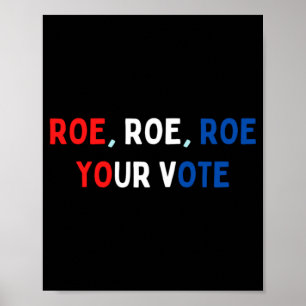Protect Roe Roe Roe Roe Your Vote Pro Roe Pro C Poster