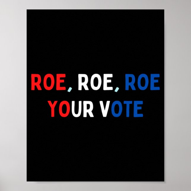 Protect Roe  Roe Roe Roe Your Vote  Pro Roe  Pro C Poster (Front)