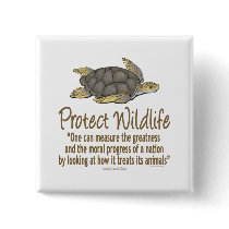 Protect Sea Turtles Pinback Button
