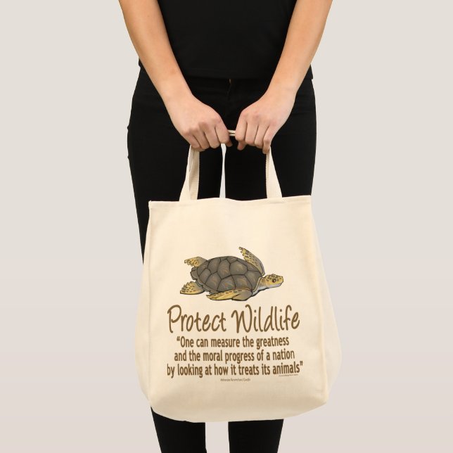 Protect Sea Turtles Tote Bag (Front (Product))
