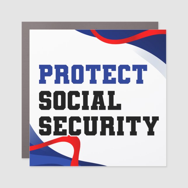 Protect Social Security Car Magnet (Front)