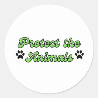 Protect the animals sticker animal lover sticker