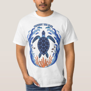 Protect The Blue Sea Turtle Ocean Conservation T-S T-Shirt