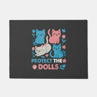 Protect the Dolls Equality Trans LGBT cats Lover  Doormat