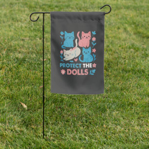 Protect the Dolls Equality Trans LGBT cats Lover  Garden Flag