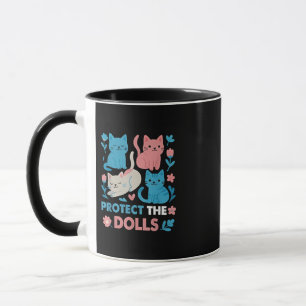 Protect the Dolls Equality Trans LGBT cats Lover Mug