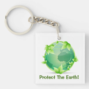 Protect The Earth Keychain