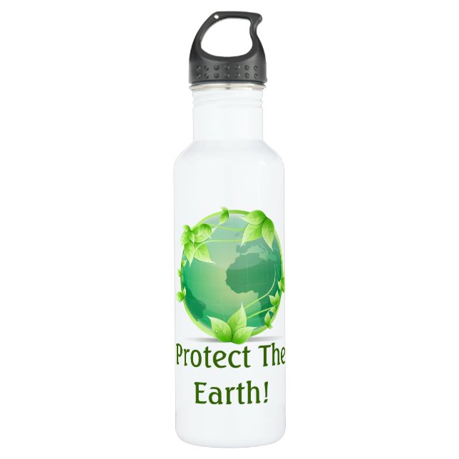 Protect The Earth Water Bottle (Front)