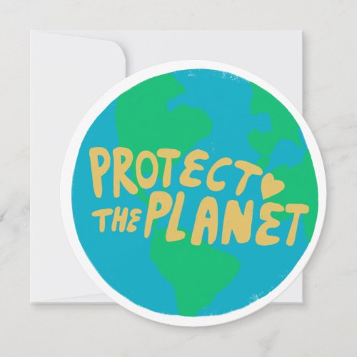 PROTECT THE PLANET Eco Green Save Earth