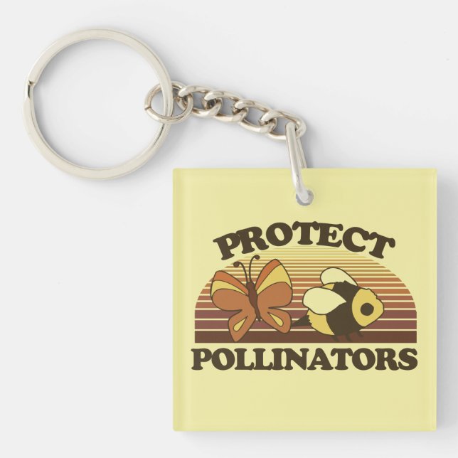 Protect the Pollinators Keychain (Front)