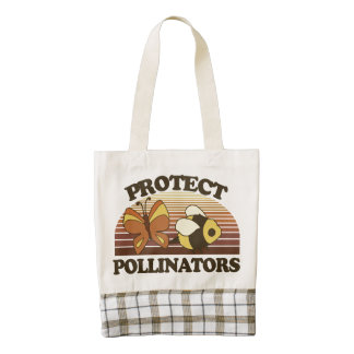 Protect the Pollinators Zazzle HEART Tote Bag