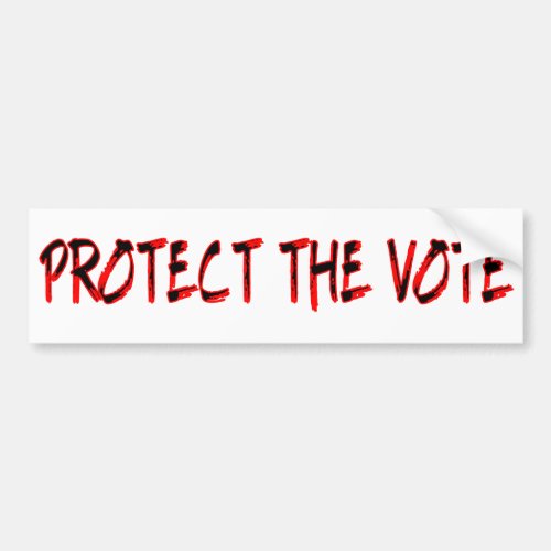 Protect the Vote Bumper Sticker
