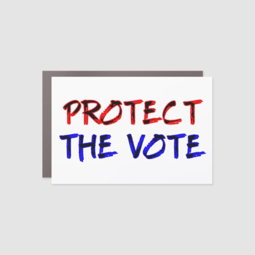Protect the Vote Car Magnet