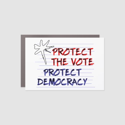 Protect the Vote  Protect Democracy Car Magnet