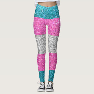 Protect Trans Glitter LGBTQ Queer Fashion Stylish Leggings