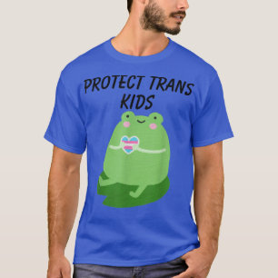 Protect Trans Green Frog Lgbt Support Transgender T-Shirt