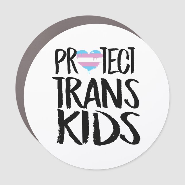 PROTECT TRANS KIDS CAR MAGNET (Front)