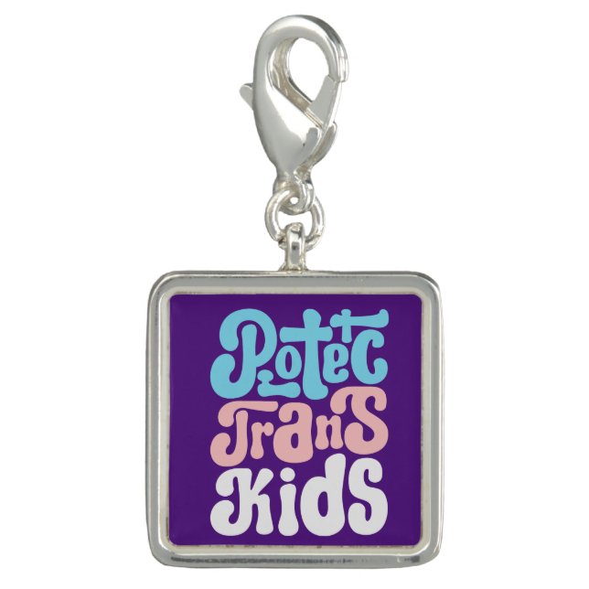 Protect Trans Kids Charm (Front)
