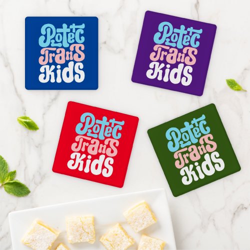 Protect Trans Kids Coasters 2