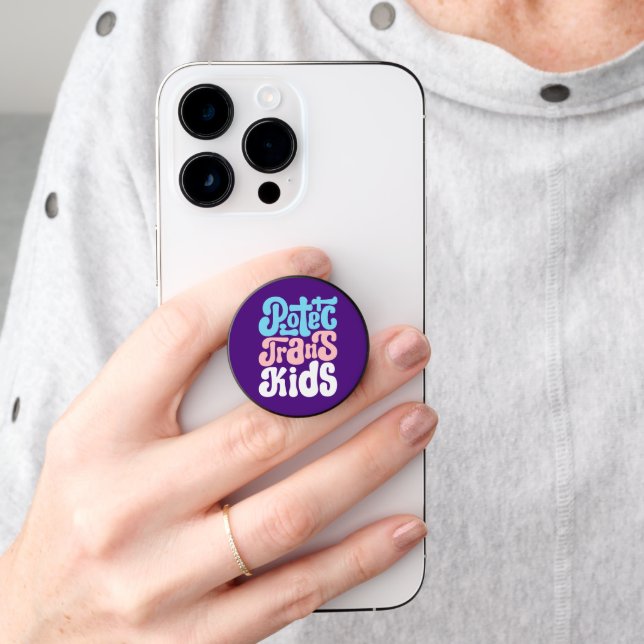 Protect Trans Kids Pop Socket (Hand)