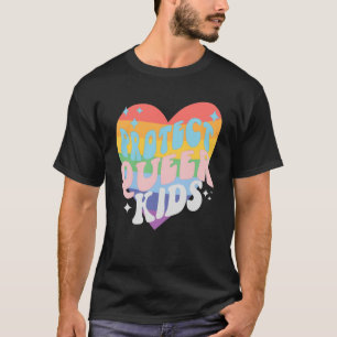 Protect Trans Kids Queer Trans Pride Colors T-Shirt