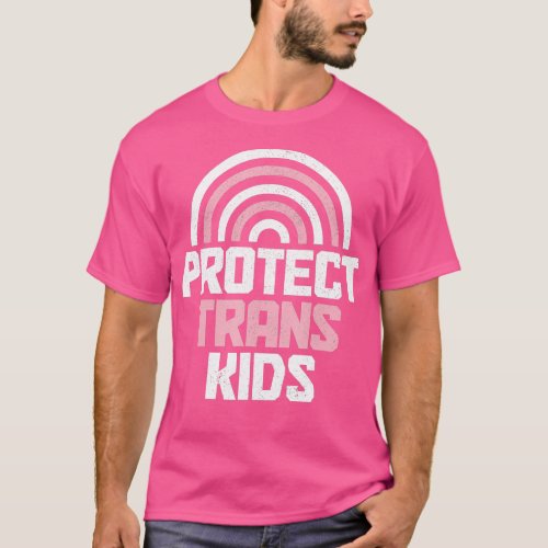 Protect Trans Kids Transgender Flag LGBTQ Pride Mo T_Shirt