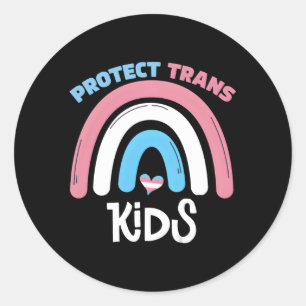 Protect Trans Transgender Flag Protect Trans Classic Round Sticker