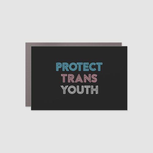 Protect Trans Youth Transgender LGBT Pride Car Magnet