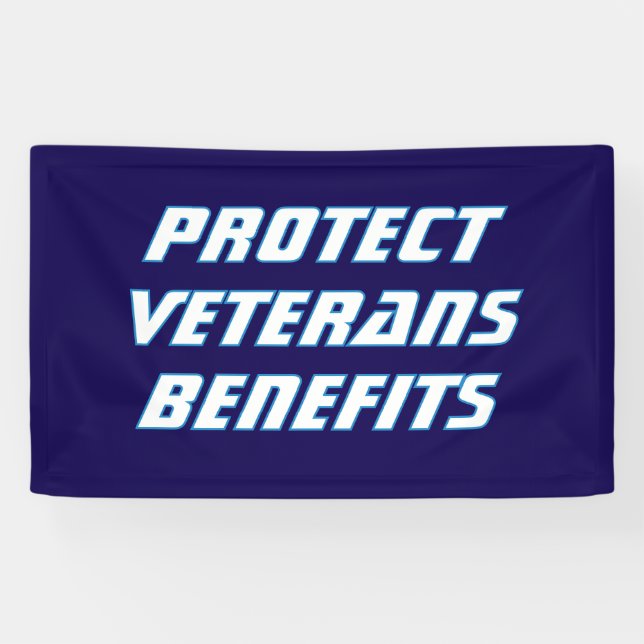Protect Veterans Benefits Political Banner (Horizontal)