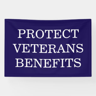 Protect Veterans Benefits Political Banner