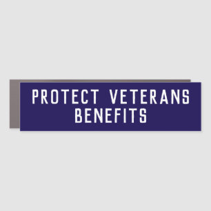 Protect Veterans Benefits Political Car Magnet