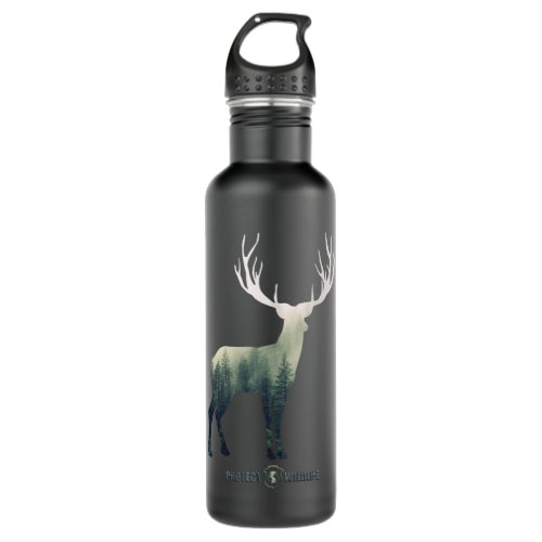 Protect Wildlife _ Nature _ Deer Silhouette  Stainless Steel Water Bottle