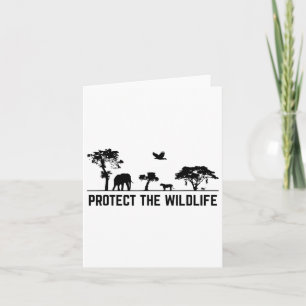 Protect Wildlife Safari Animal Conservancy Nature Card
