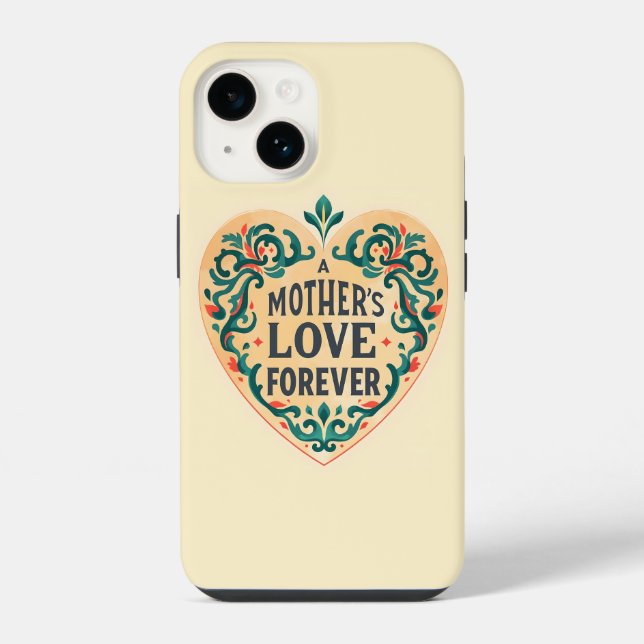 Protect with Love: A Mother's Love Forever iPhone  Case (Back)
