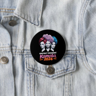 Protect Women Kamala 2024 Election 2024 Button