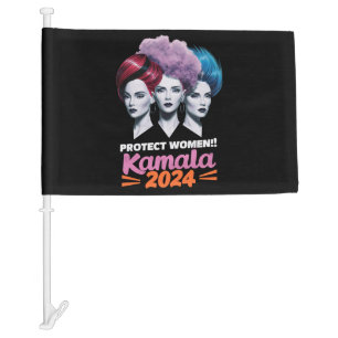 Protect Women Kamala 2024 Election 2024 Car Flag