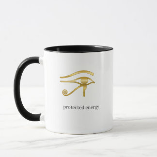 Protect Your Energy Horus Eye Egyptian Symbol Desi Mug