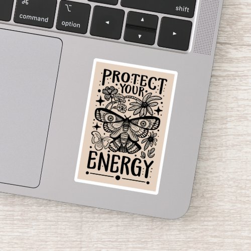 Protect your energy witchy aesthetic sticker